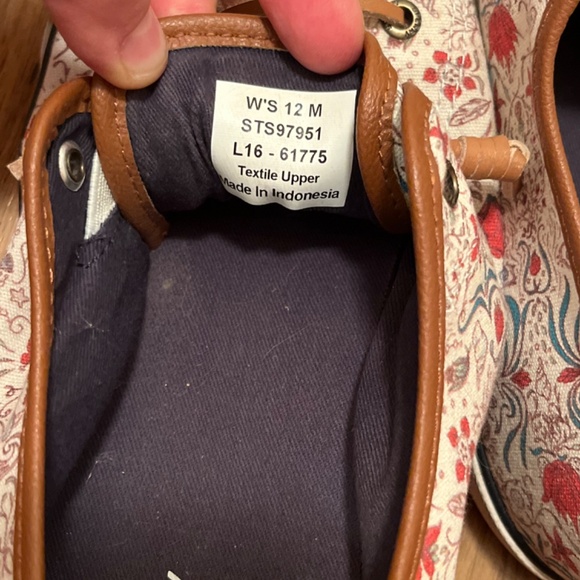 Sperry Top-spider Canvas Mermaid Ocean sneaker flats - Picture 5 of 6